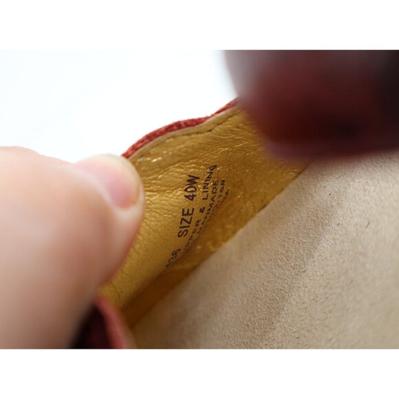 Alegria Women Tuscany Mule Clog Size 40 10 Wide Maroon Red Slip On Shoe Leather - Picture 10 of 11